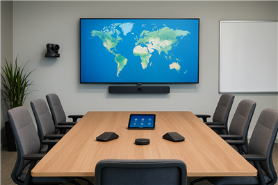 Allestimento di Sale Conferenze: tecnologia integrata, semplicità d’uso e risultati professionali