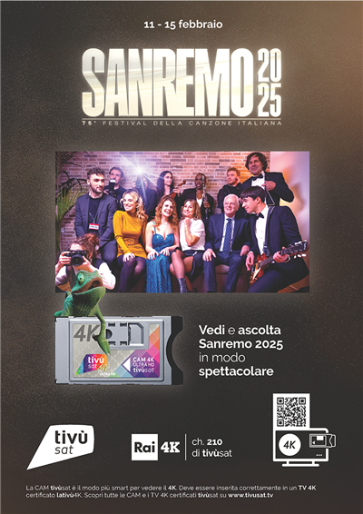 Sanremo 2025 in 4K: Un'Esperienza Visiva Senza Precedenti con la CAM Tivùsat